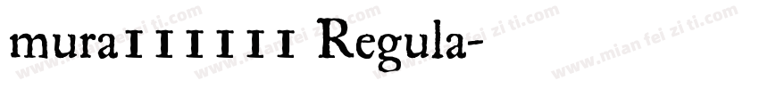 mura111111 Regula字体转换